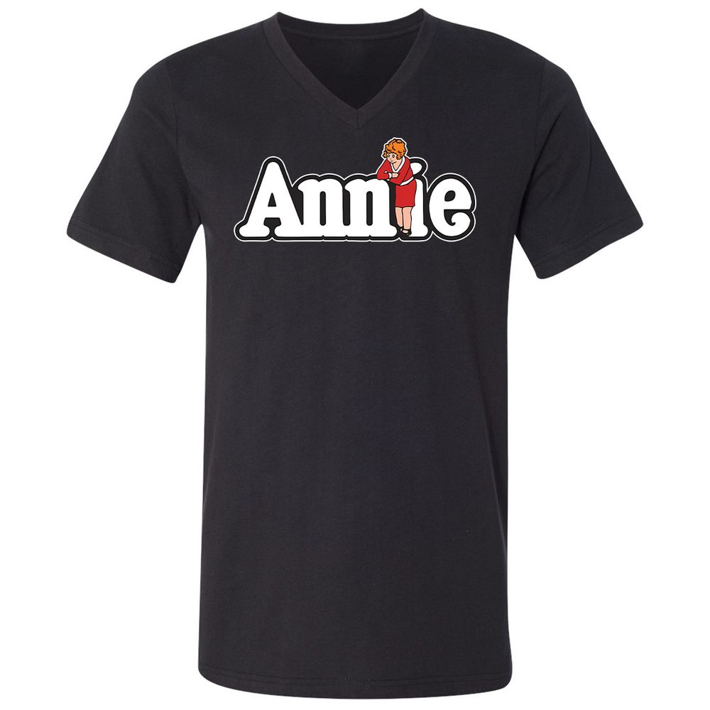 Unisex V-Neck T-Shirt - NQG1NV8N - Black - 16