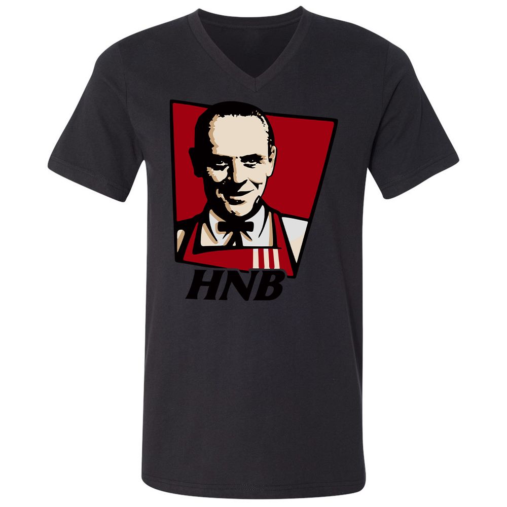 Unisex V-Neck T-Shirt - ESGMKDG6 - Black - 16