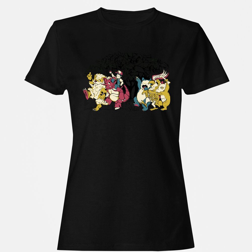 Women's T-Shirt - LTQRQBEW - Black - 16