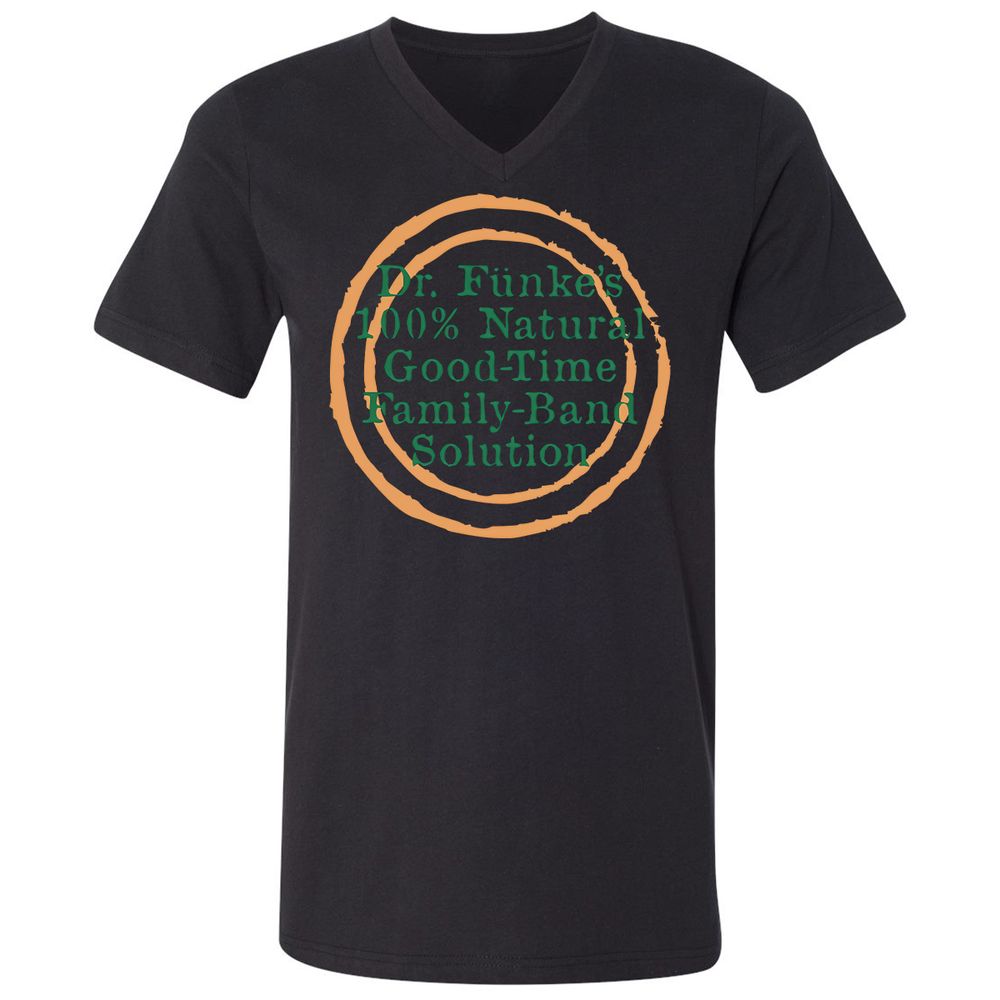 Unisex V-Neck T-Shirt - Y8ZJLUCW - Black - 16