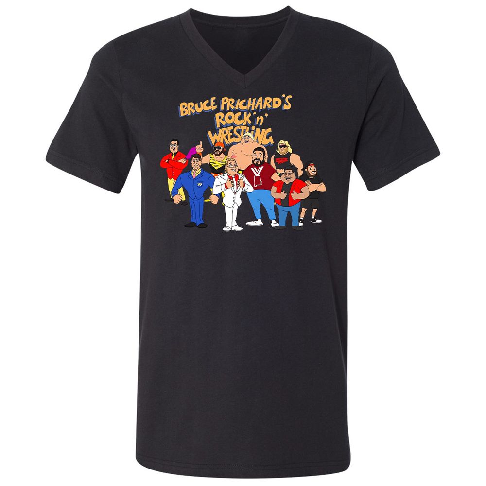 Unisex V-Neck T-Shirt - 6PDSJVES - Black - 16