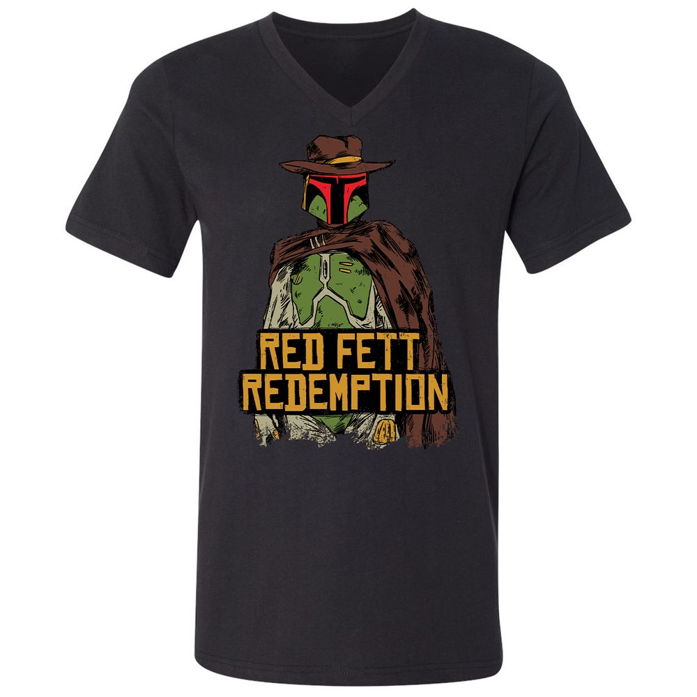 Unisex V-Neck T-Shirt - RLMBLBT8 - Black - 16