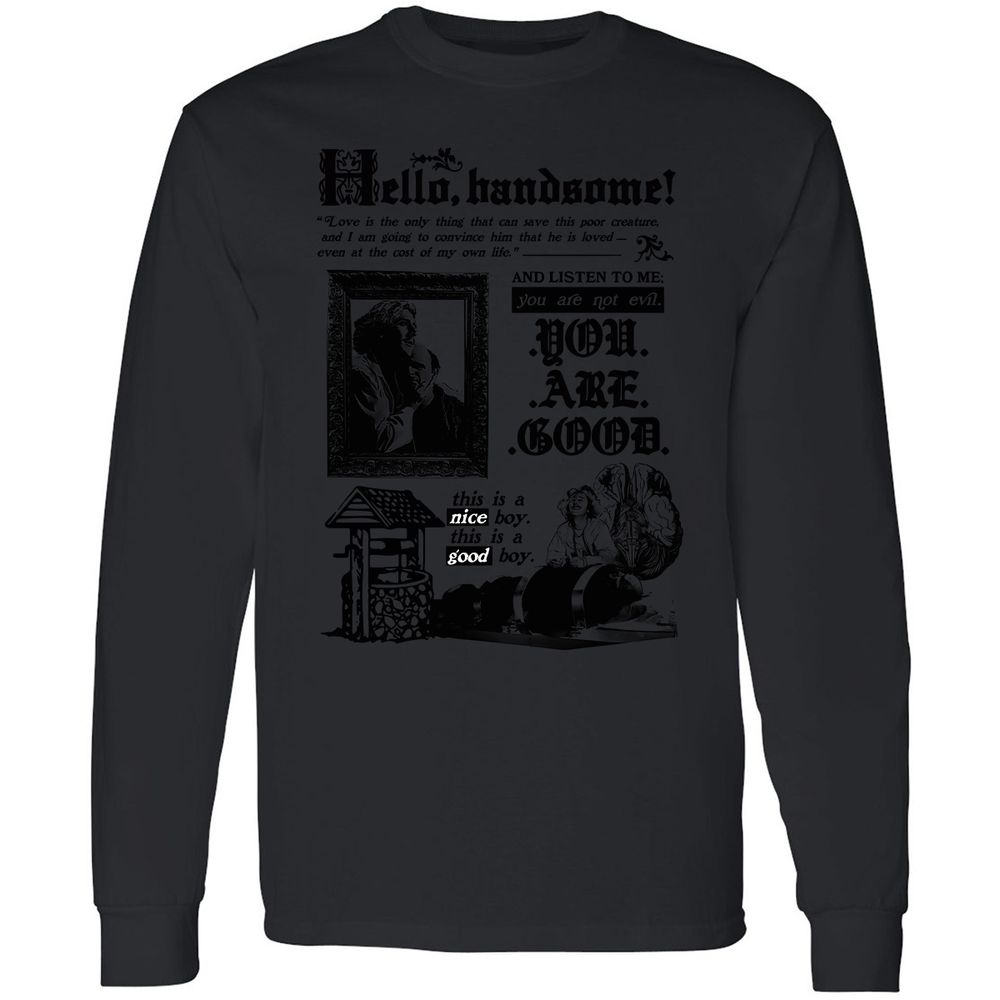 Long Sleeve T-Shirt - 9H6ZNKSG - Black - 16