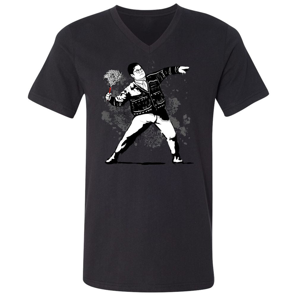 Unisex V-Neck T-Shirt - 9NYCDJLC - Black - 16