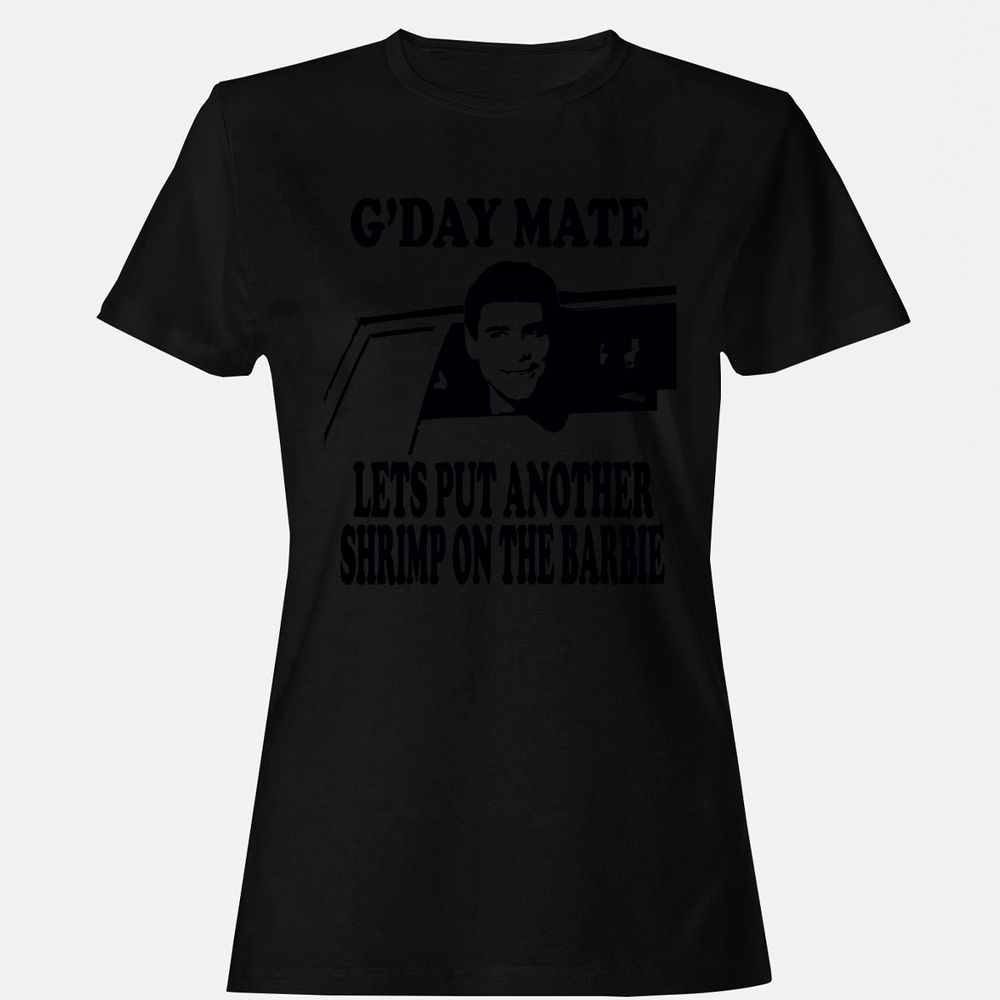Women's T-Shirt - B2SS7HZL - Black - 16