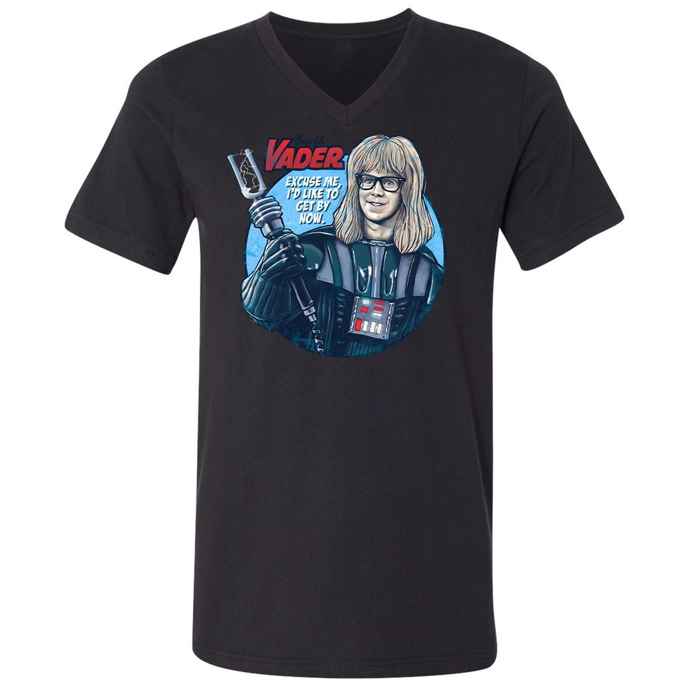 Unisex V-Neck T-Shirt - BNRZ8ML8 - Black - 16