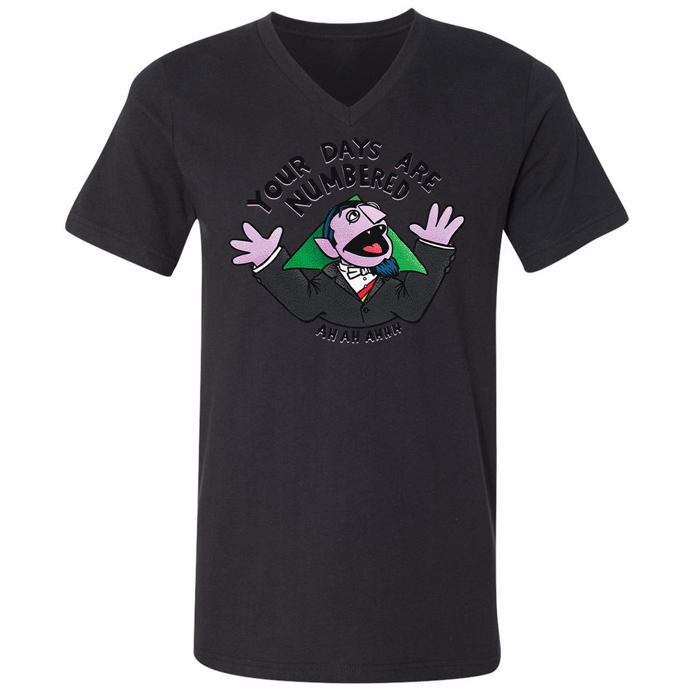 Unisex V-Neck T-Shirt - GC3J2AXV - Black - 16