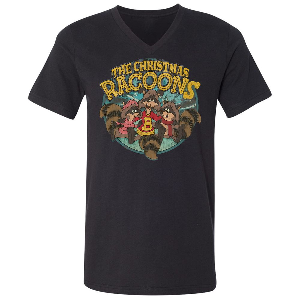 Unisex V-Neck T-Shirt - G4V54FZQ - Black - 16