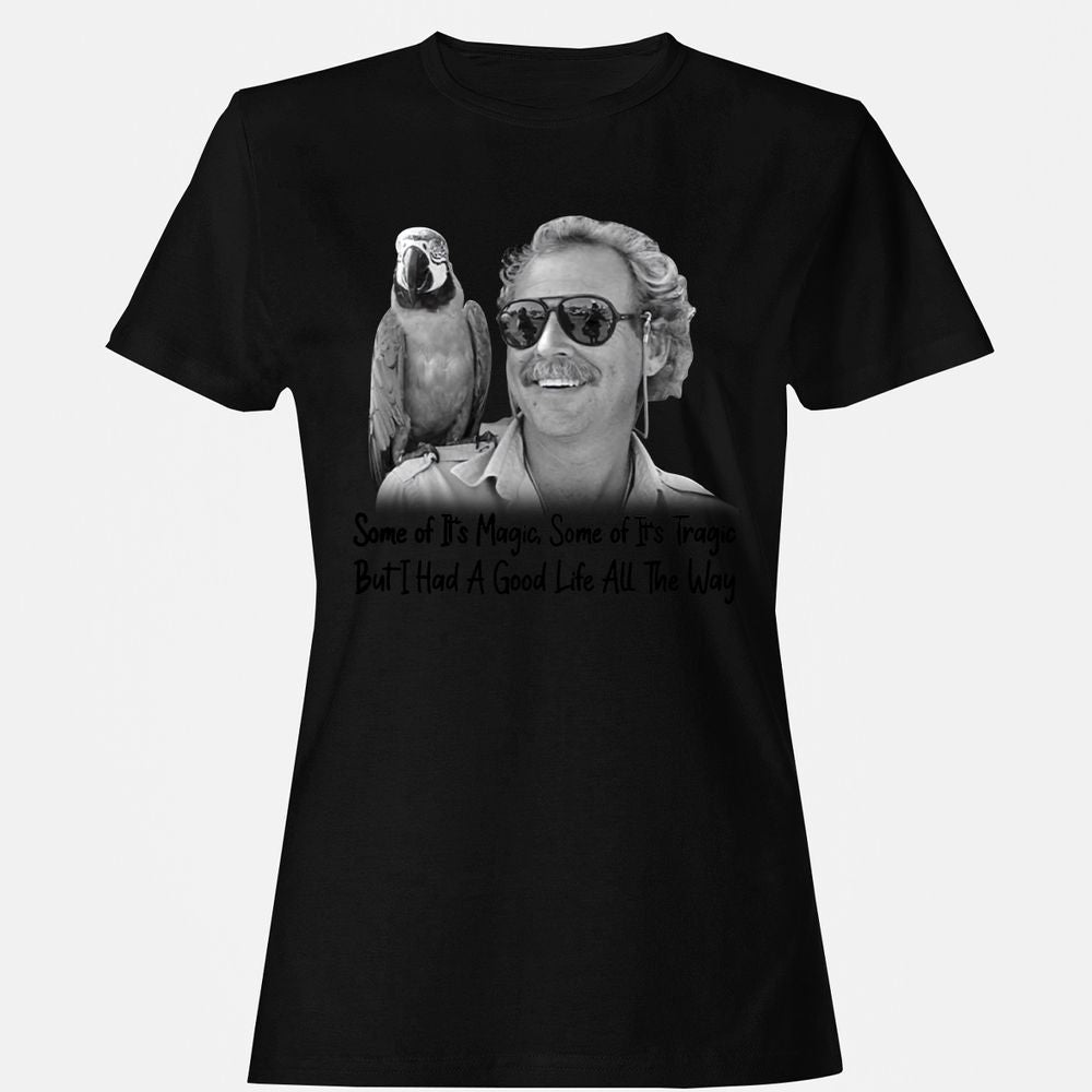Women's T-Shirt - B5YGJ9PZ - Black - 16
