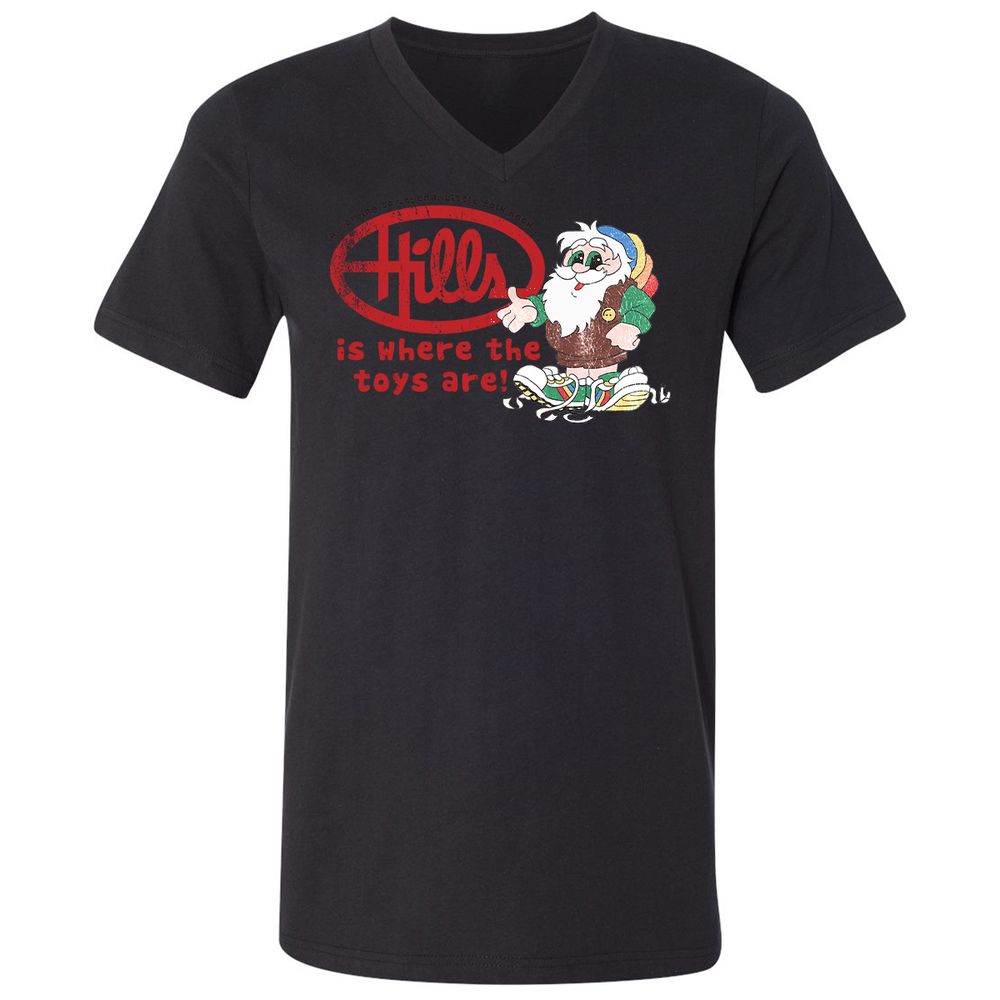 Unisex V-Neck T-Shirt - L3PFR7GZ - Black - 16