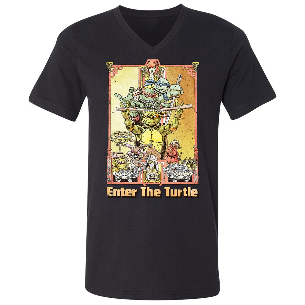 Unisex V-Neck T-Shirt - D5RRCSR5 - Black - 16