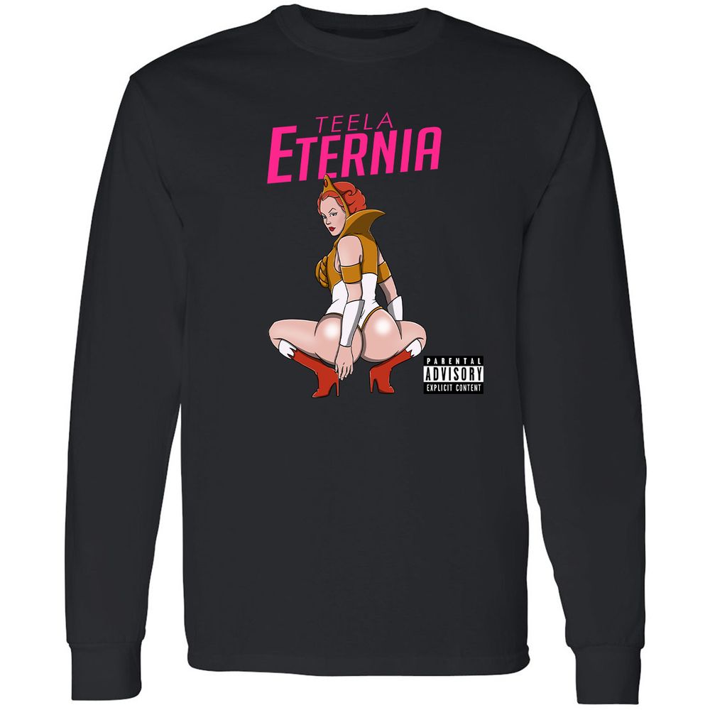 Long Sleeve T-Shirt - AVALQCQ4 - Black - 16