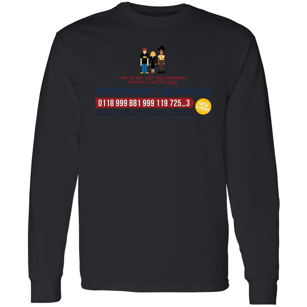 Long Sleeve T-Shirt - PDB65GR8 - Black - 16