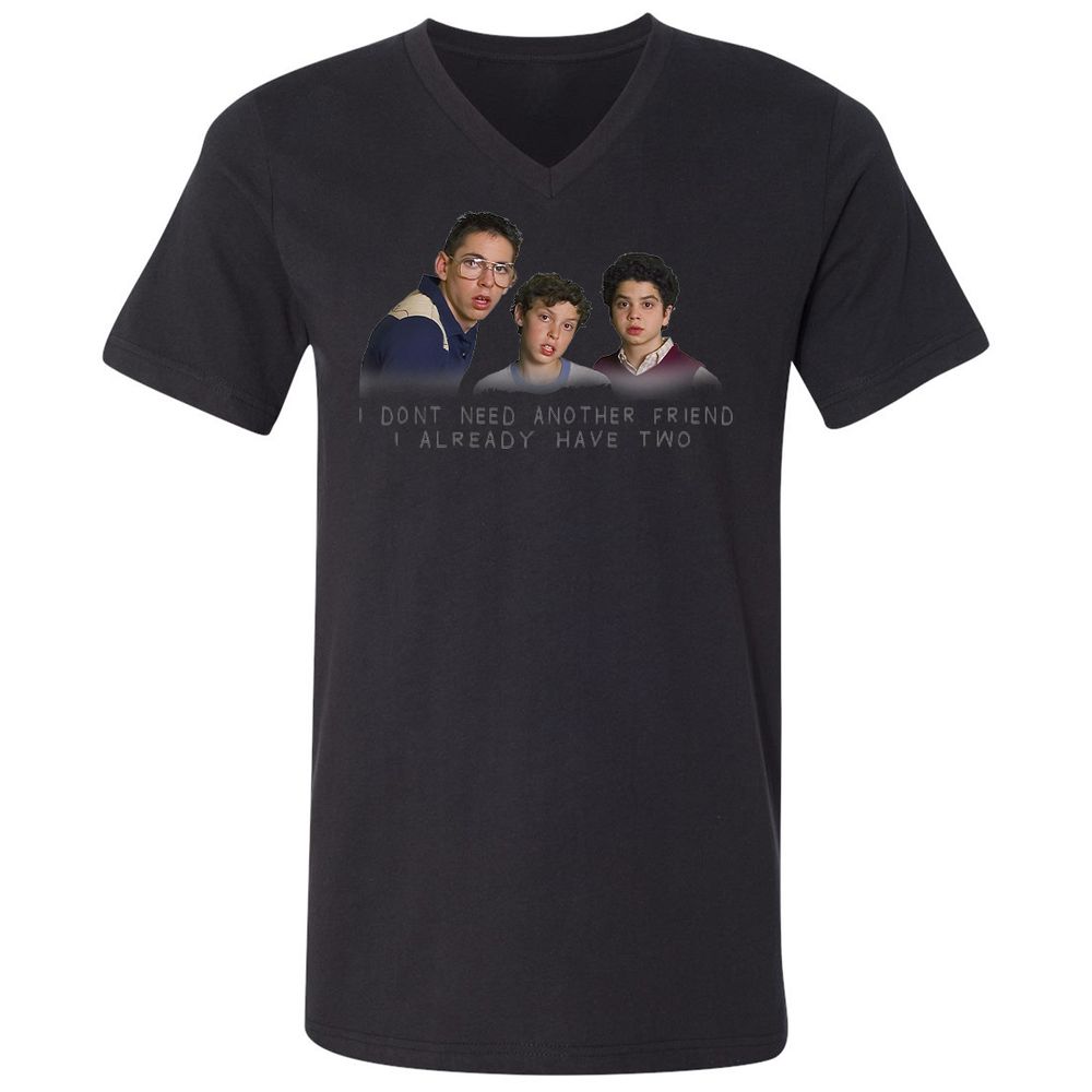 Unisex V-Neck T-Shirt - PSJHRQ13 - Black - 16