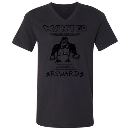 Unisex V-Neck T-Shirt - LUY1CE44 - Black - 16