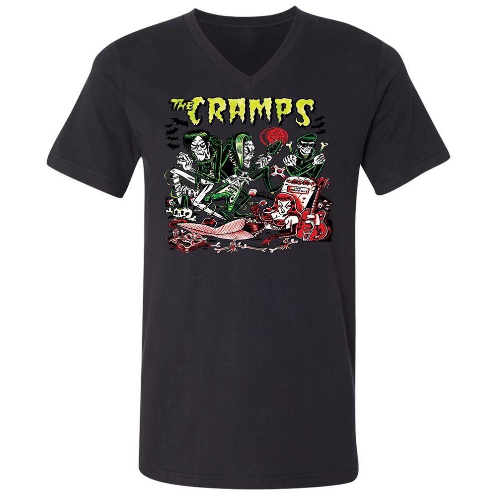 Unisex V-Neck T-Shirt - WWWDJ2NV - Black - 16