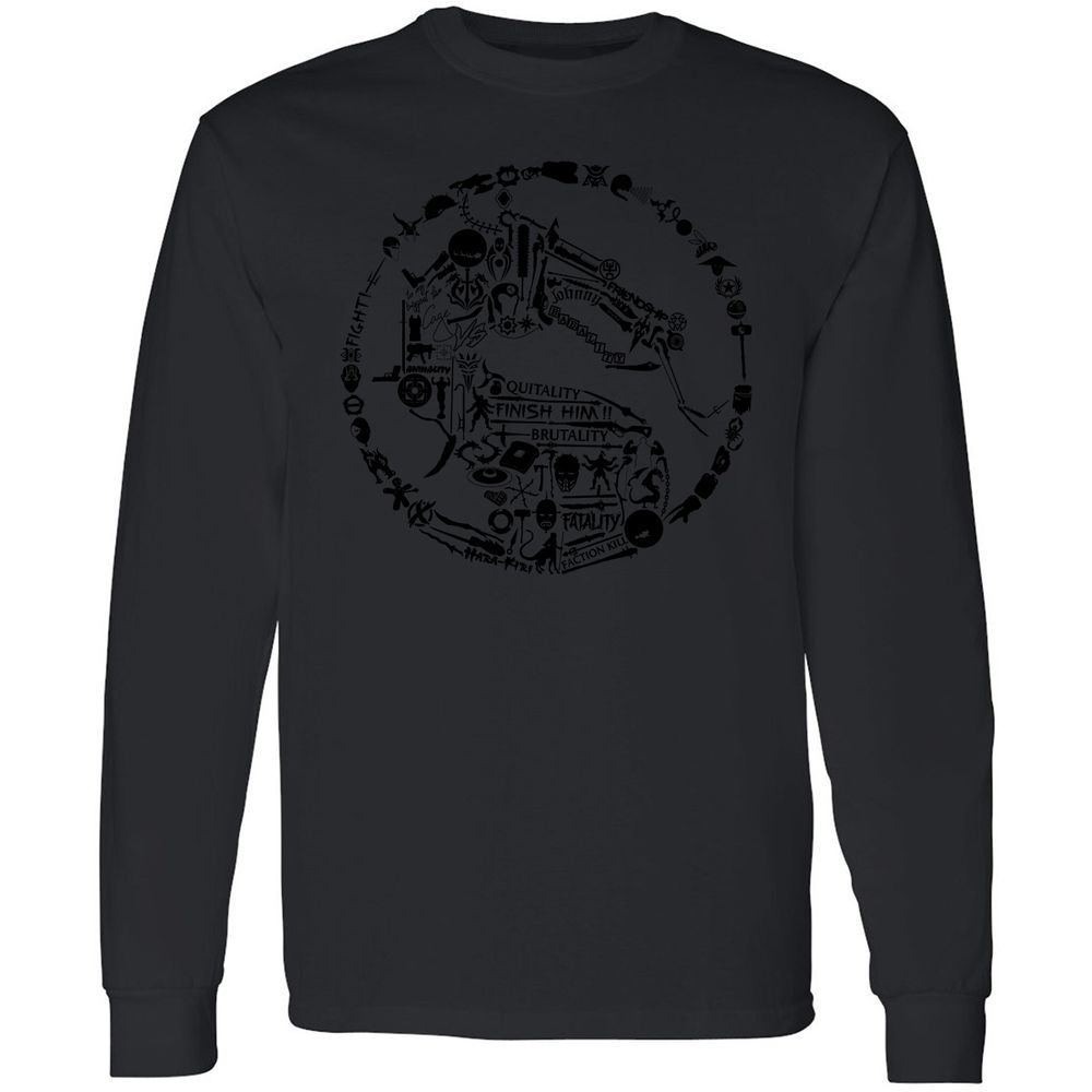 Long Sleeve T-Shirt - 7K4YQV4T - Black - 16