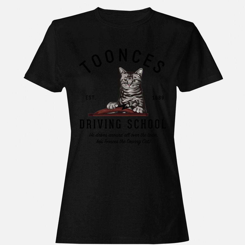 Funny Cat Driving School - Black - 16