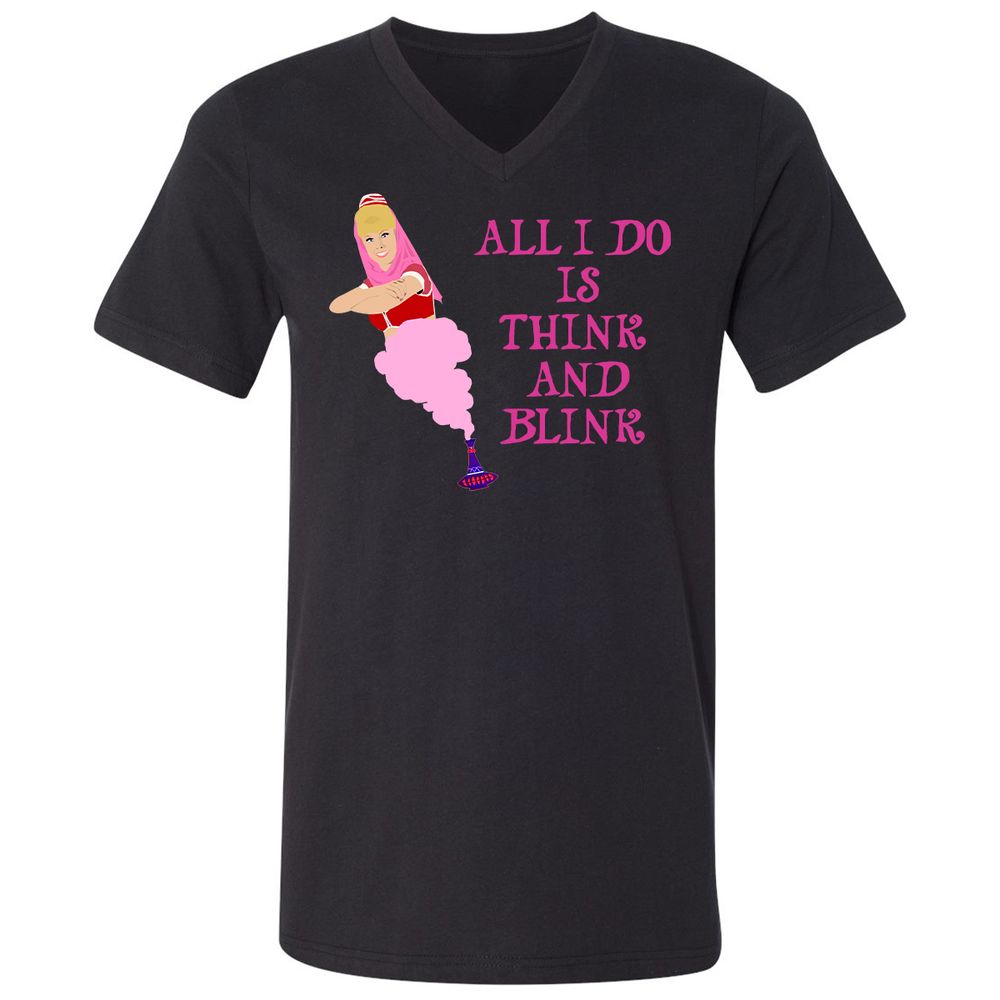 Unisex V-Neck T-Shirt - HYNWL7JP - Black - 16