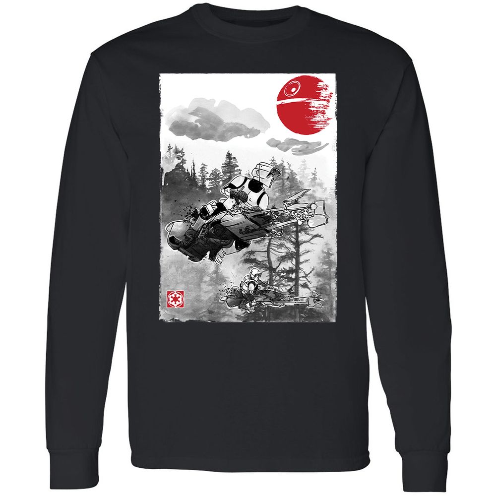 Long Sleeve T-Shirt - BCVG7JKD - Black - 16