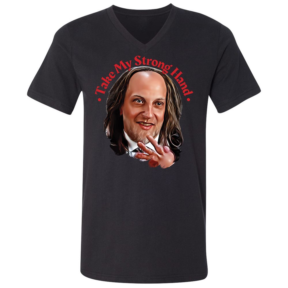 Unisex V-Neck T-Shirt - S5E9PSAM - Black - 16