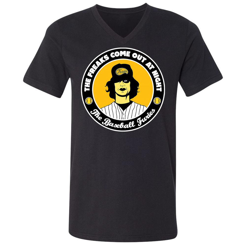 Unisex V-Neck T-Shirt - LVYPQWQS - Black - 16