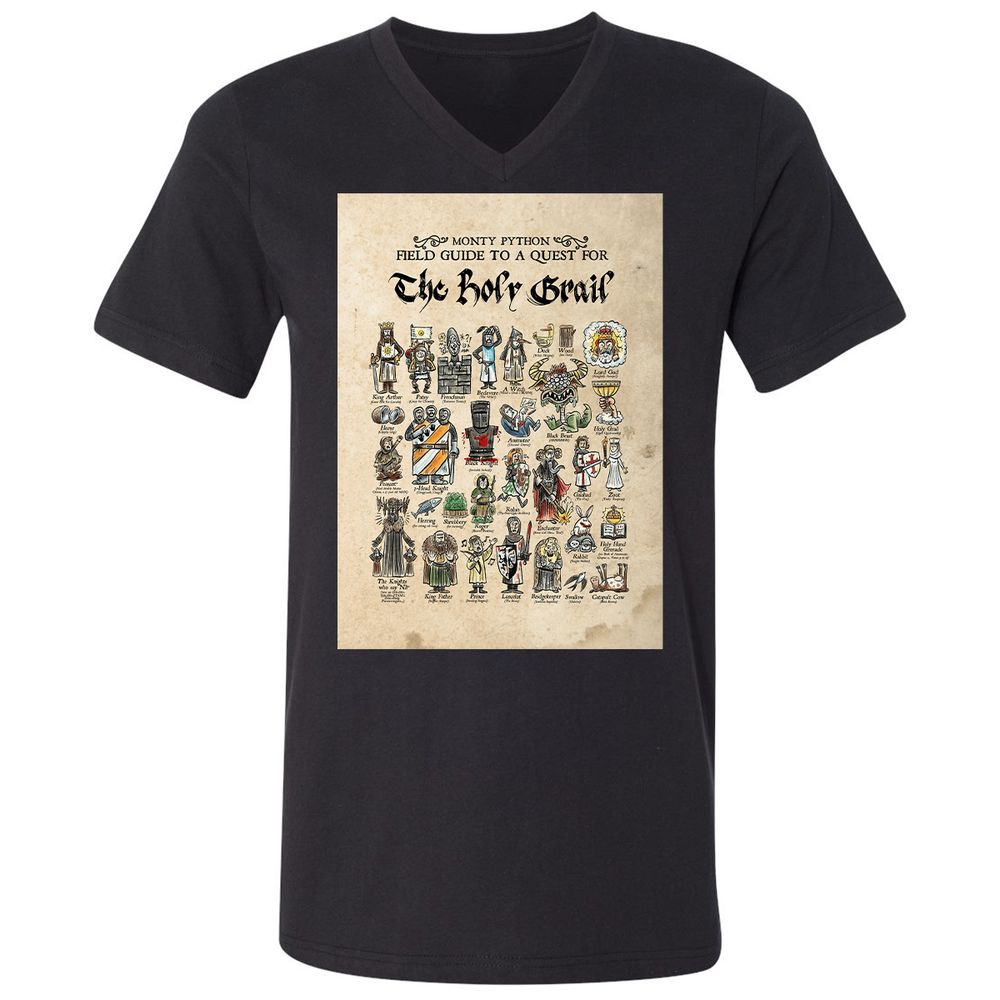 Unisex V-Neck T-Shirt - FRSCP2D9 - Black - 16