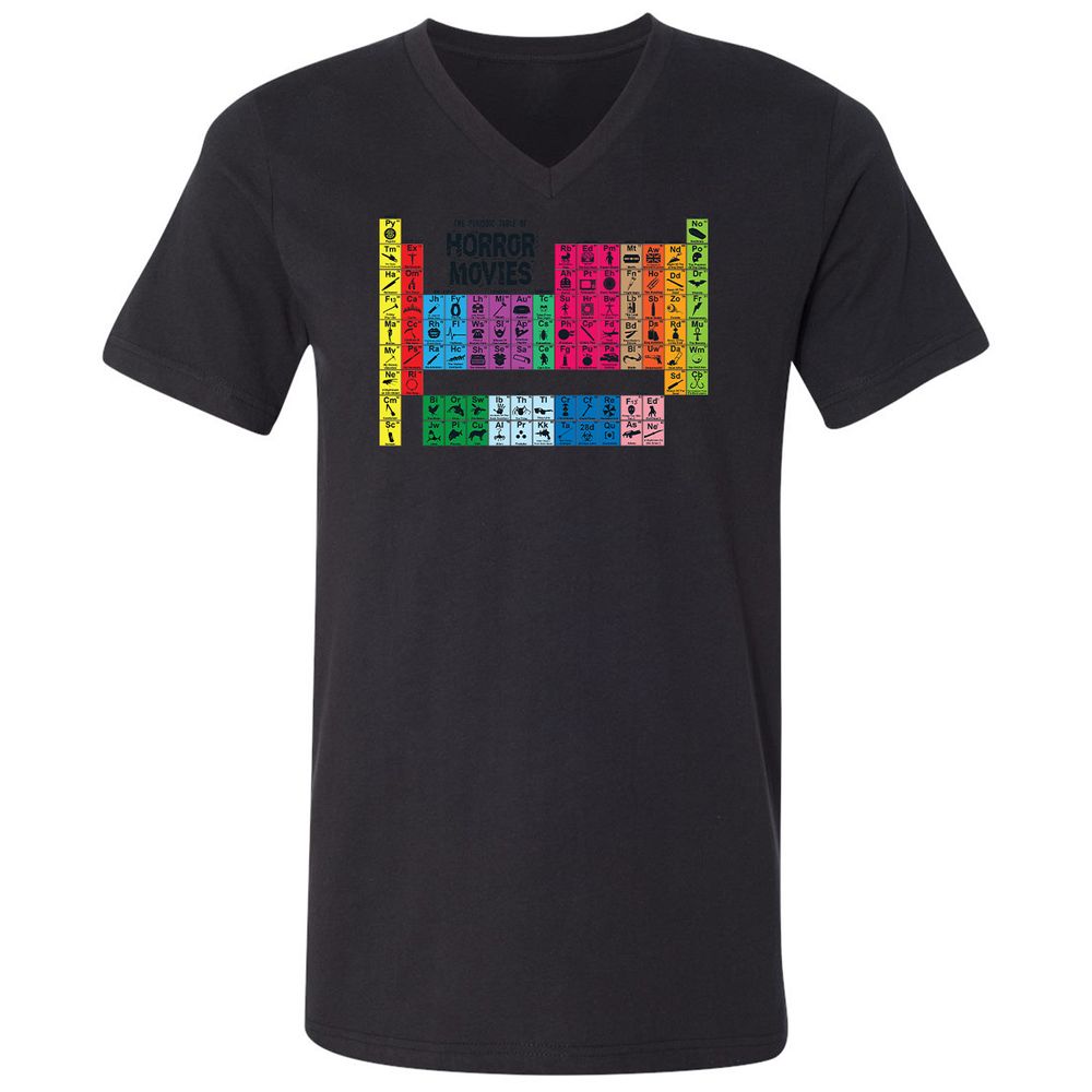 Unisex V-Neck T-Shirt - UJE7AVGP - Black - 16