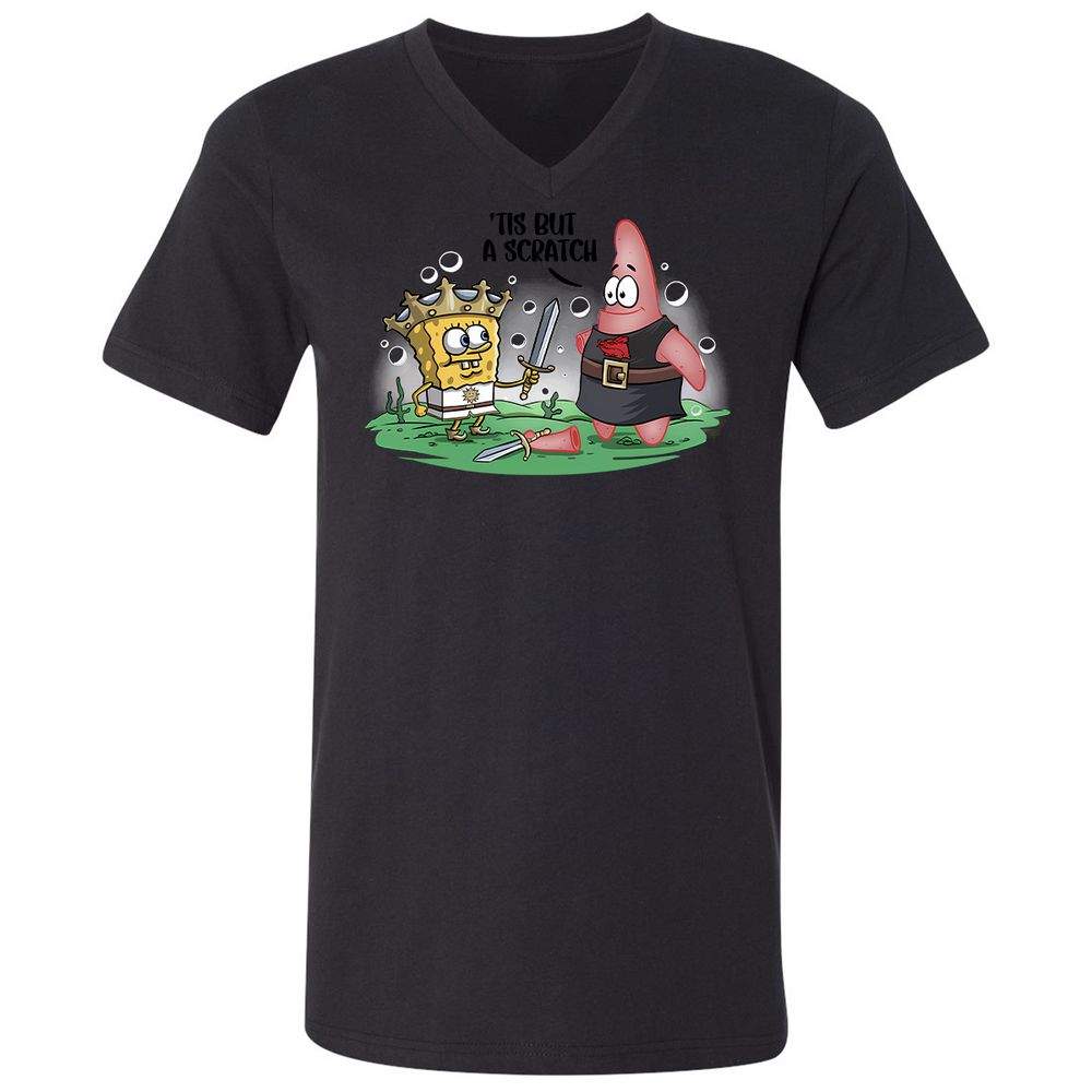 Unisex V-Neck T-Shirt - 3H61MKR8 - Black - 16