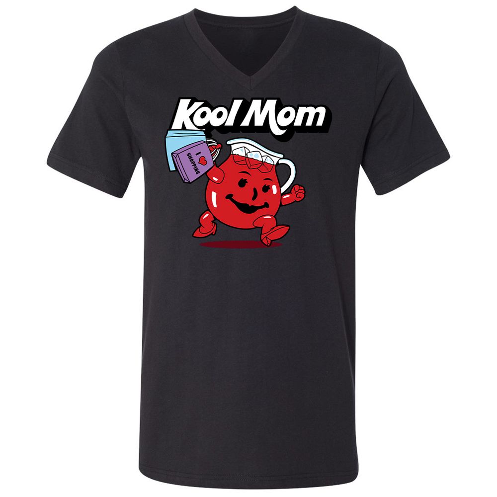 Unisex V-Neck T-Shirt - FGQTAU61 - Black - 16