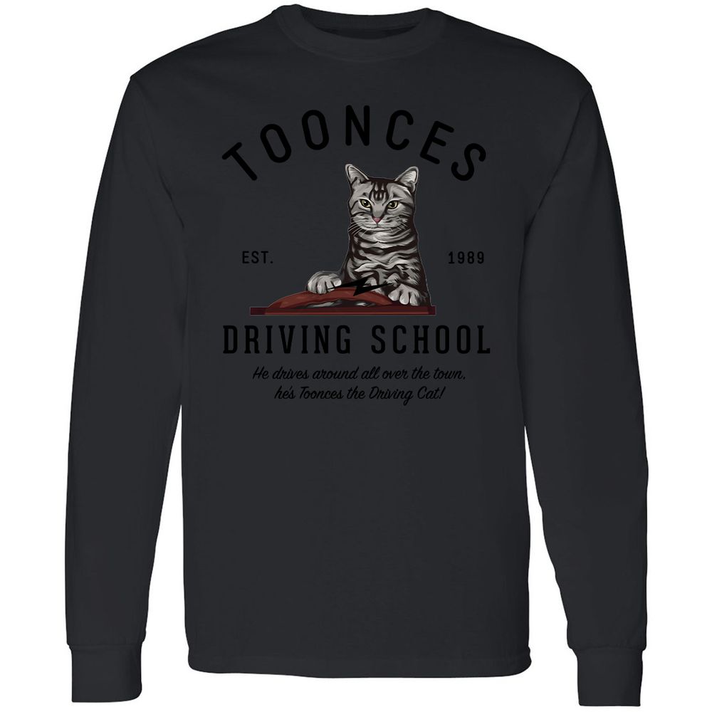 Funny Cat Driving School - Black - 16