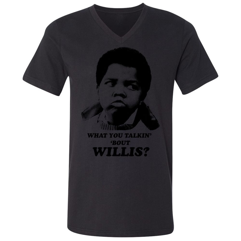 Unisex V-Neck T-Shirt - HBZPM3XF - Black - 16