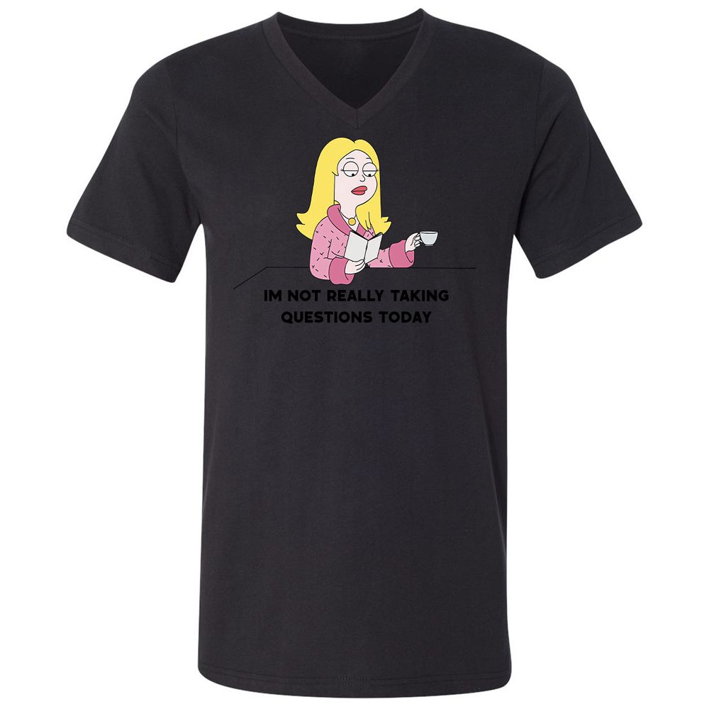 Unisex V-Neck T-Shirt - Z261ZKDU - Black - 16