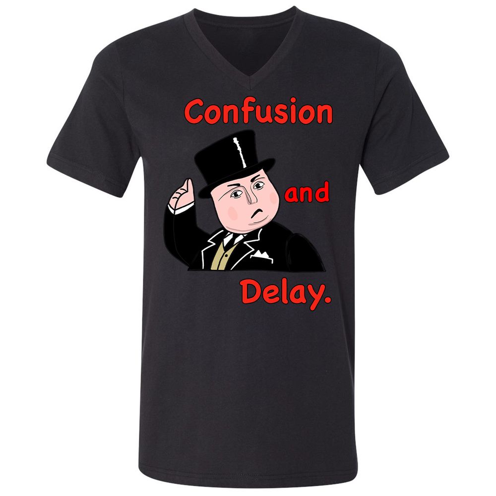 Unisex V-Neck T-Shirt - T8TULKK4 - Black - 16