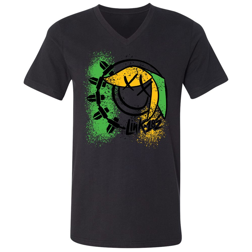 Unisex V-Neck T-Shirt - MLJNNR36 - Black - 16