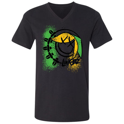 Unisex V-Neck T-Shirt - MLJNNR36 - Black - 16