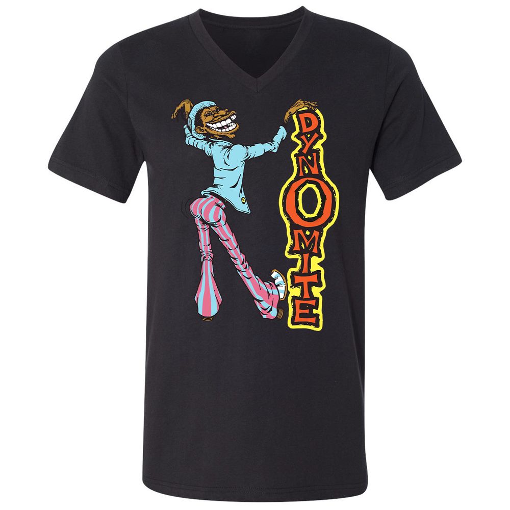 Unisex V-Neck T-Shirt - 4X4D21NY - Black - 16