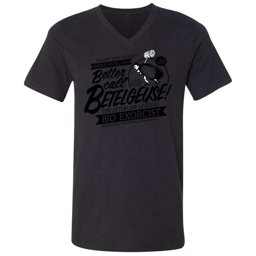 Unisex V-Neck T-Shirt - FLCZR5Z3 - Black - 16