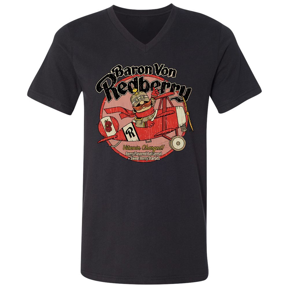 Unisex V-Neck T-Shirt - 1DW7PL7D - Black - 16