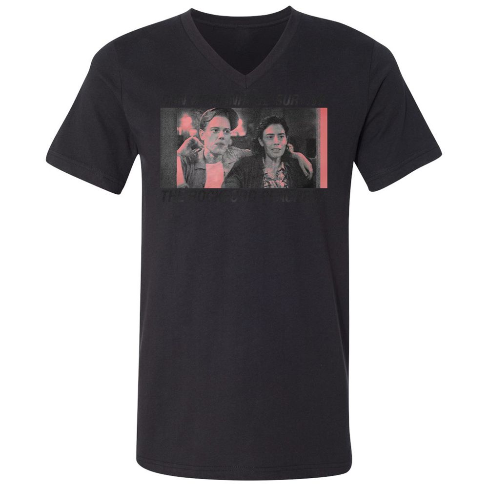 Unisex V-Neck T-Shirt - QVXSHU57 - Black - 16
