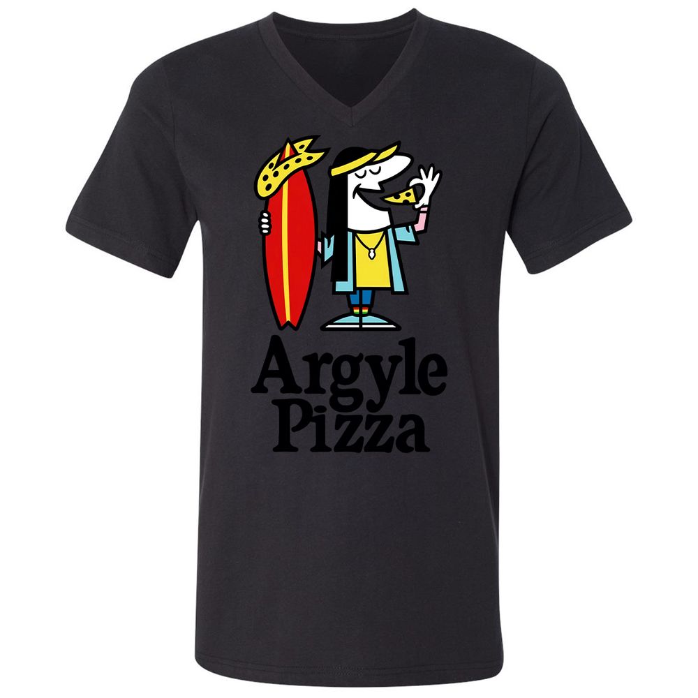 Unisex V-Neck T-Shirt - LXGNRA4V - Black - 16