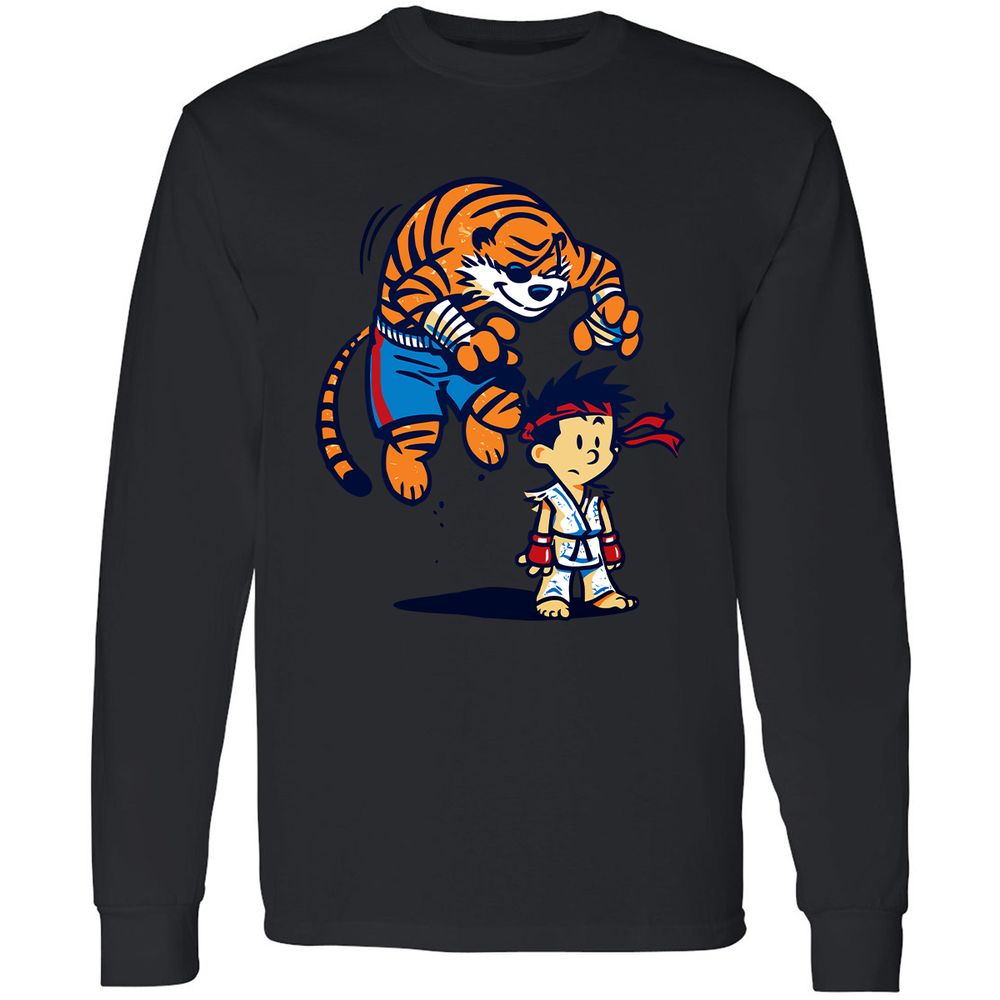 Long Sleeve T-Shirt - SWRT7JJV - Black - 16
