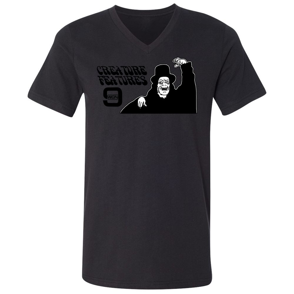 Unisex V-Neck T-Shirt - GYKBTRAL - Black - 16