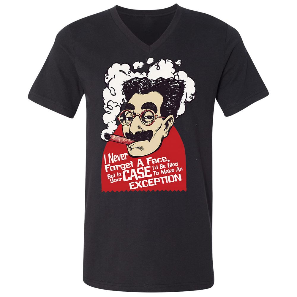 Unisex V-Neck T-Shirt - A34NAK4N - Black - 16