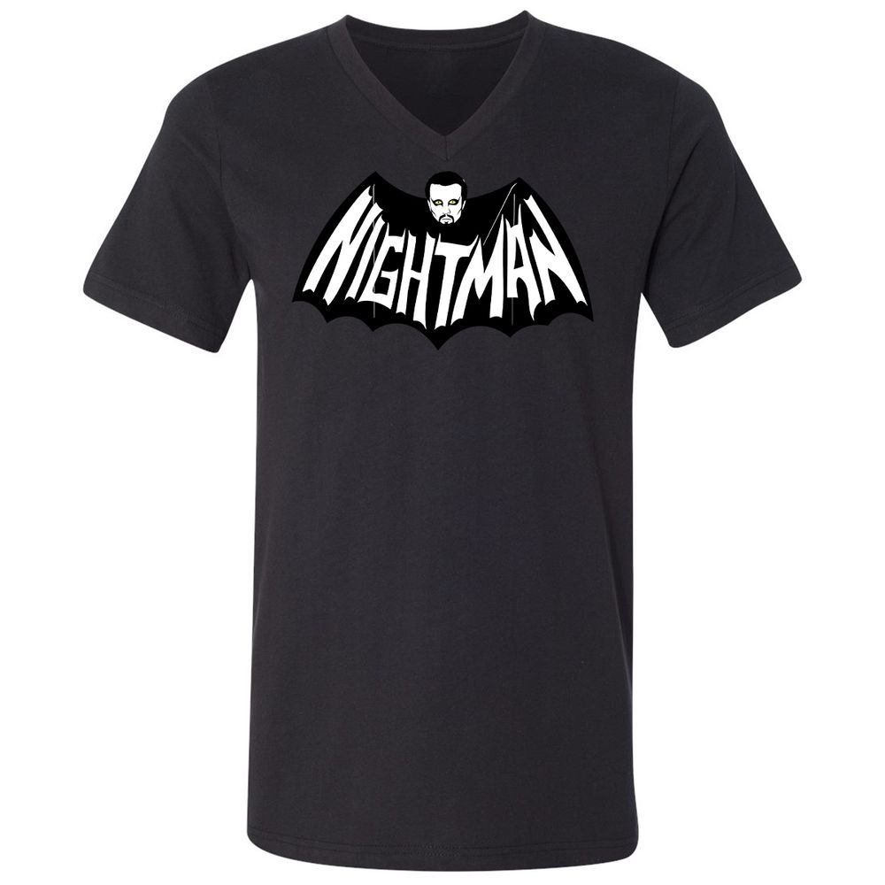 Unisex V-Neck T-Shirt - 5KA9E4HQ - Black - 16