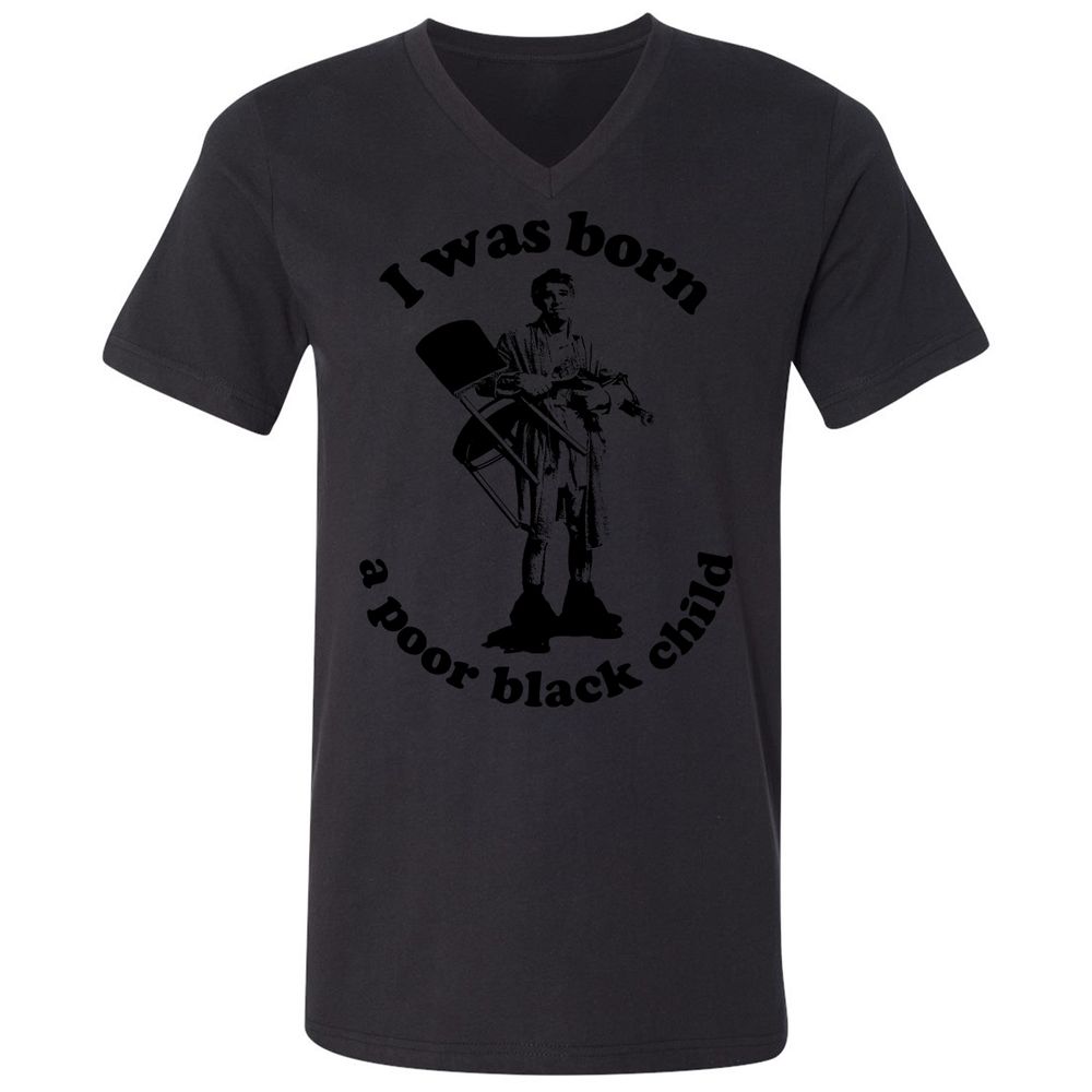 Unisex V-Neck T-Shirt - 2PWJ2PJM - Black - 16