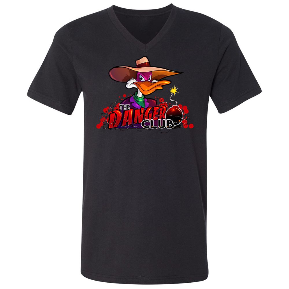 Unisex V-Neck T-Shirt - RWCKX19B - Black - 16