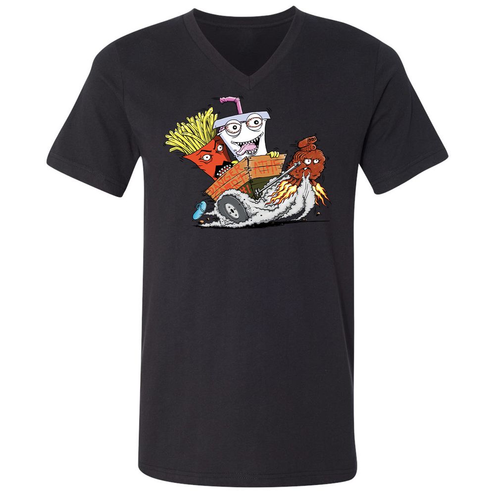 Unisex V-Neck T-Shirt - 2VD3GYP7 - Black - 16