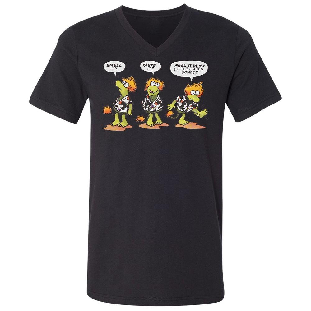 Unisex V-Neck T-Shirt - F17QFVST - Black - 16