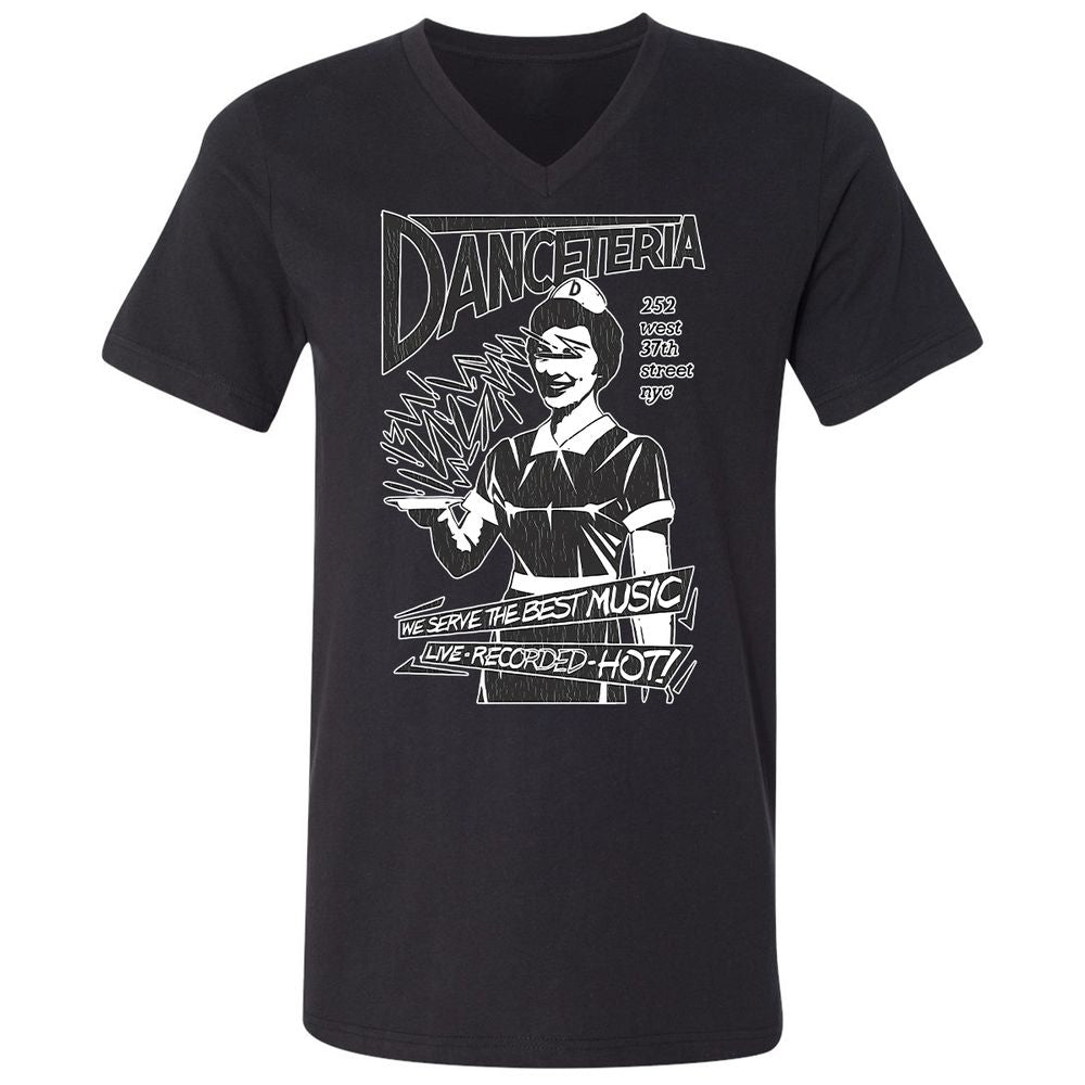 Unisex V-Neck T-Shirt - S95XHMPV - Black - 16
